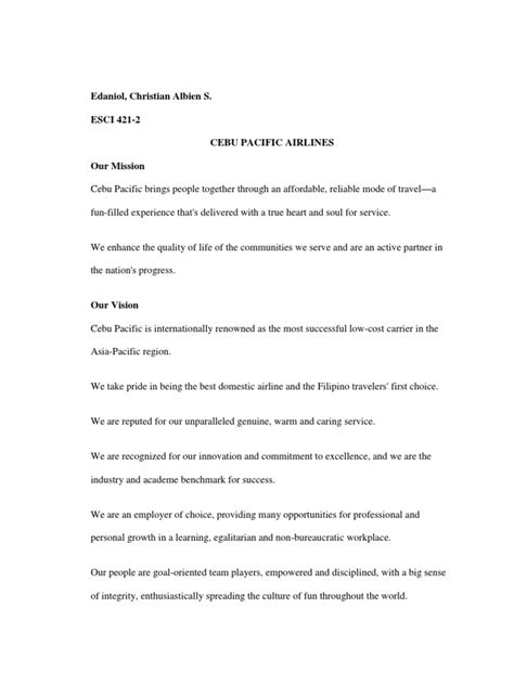 cebu pacific core values|Kris Ocana's Portfolio .